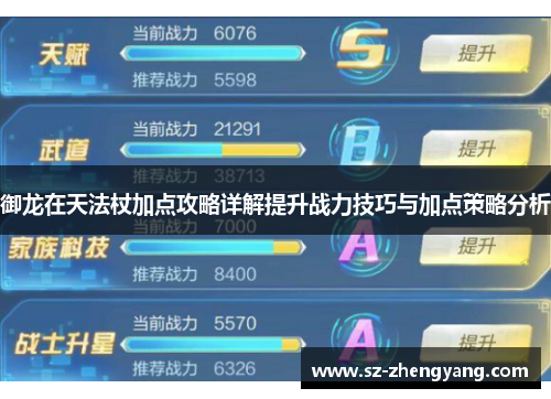 御龙在天法杖加点攻略详解提升战力技巧与加点策略分析 御龙在天法杖加点攻略详解提升战力技巧与加点策略分析